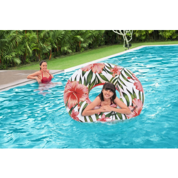 Kółko TROPICAL PALMS Liście Palmy Białe BESTWAY